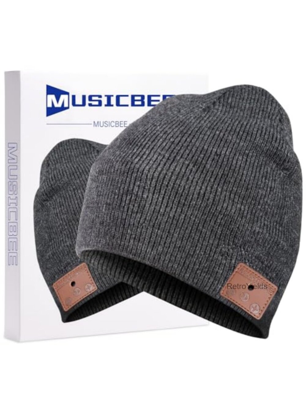 Bluetooth Beanie Knit Winter Cap 30H Play Time Built-in Mic HD Speakers